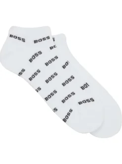 Lot de 2 paires de chaussettes basses blanches en maille épaisse