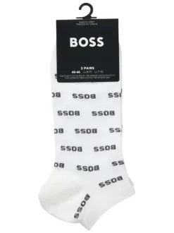 Lot de 2 paires de chaussettes basses blanches en maille épaisse