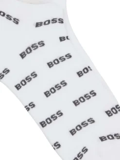 Lot de 2 paires de chaussettes basses blanches en maille épaisse