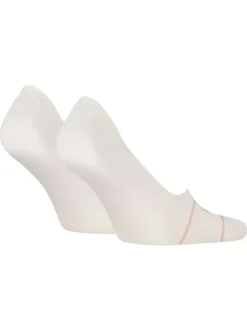 Lot de 2 paires de chaussettes basses en coton mélangé blanches
