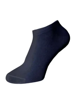 Lot de 5 paires de chaussettes basses en coton mélangé noires unies coupe courte toutes identiques