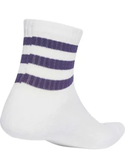 Lot de 3 paires de chaussettes basses multicolores unies 3 bandes