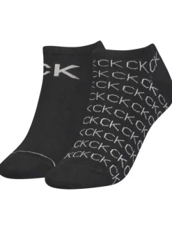 Lot de 2 paires de chaussettes basses noires unies coupe socquettes
