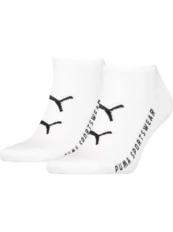 Lot de 2 paires de chaussettes blanches fantaisies en coton mélangé