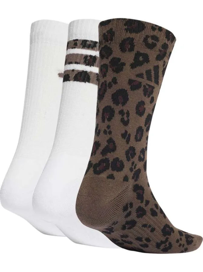 Lot de 3 paires de chaussettes hautes blanches pourvues du logo de la marque