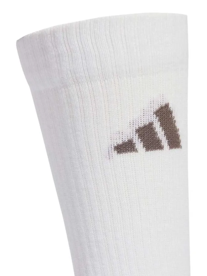 Lot de 3 paires de chaussettes hautes blanches pourvues du logo de la marque