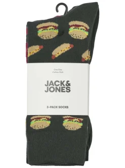 Lot de 3 paires de chaussettes hautes multicolores à motifs avec une coupe haute