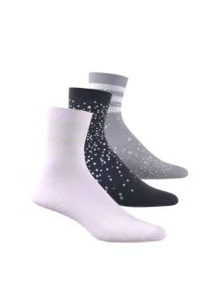 Lot de 3 paires de chaussettes hautes multicolores à motif étoile