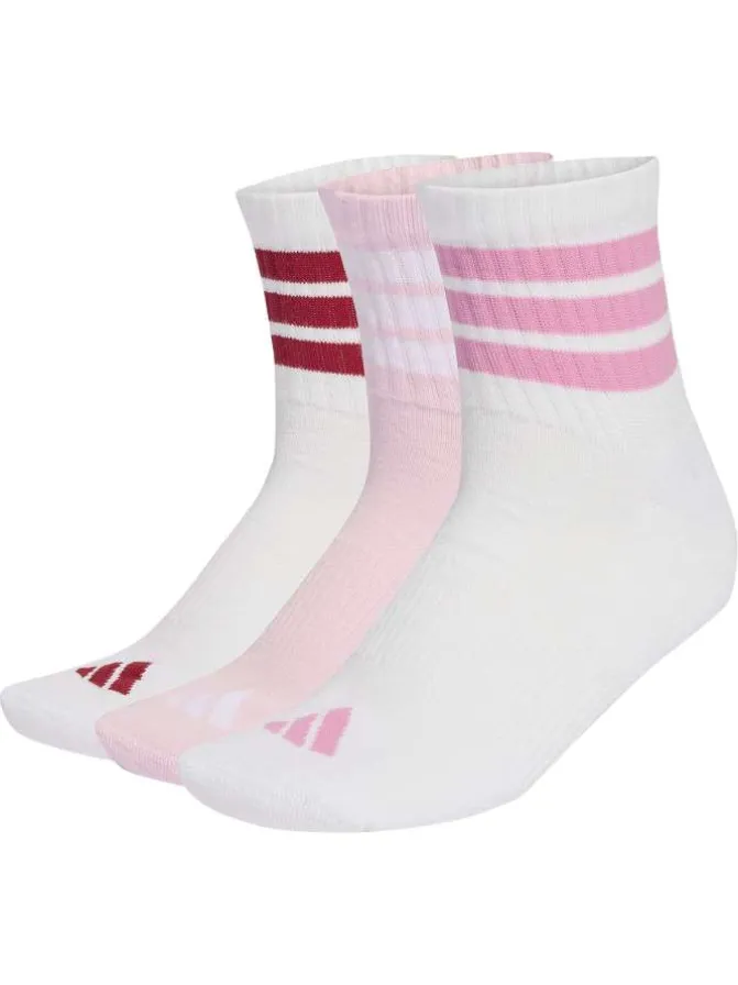Lot de 3 paires de chaussettes hautes multicolores pourvues du logo de la marque