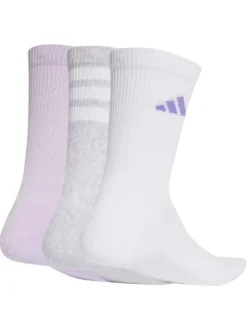 Lot de 3 paires de chaussettes hautes multicolores unies avec rayures