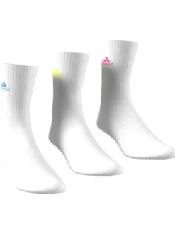 Lot de 3 paires de chaussettes mi-hautes blanches unies