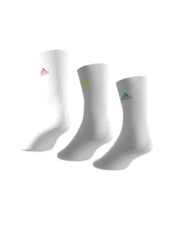 Lot de 3 paires de chaussettes mi-hautes blanches unies