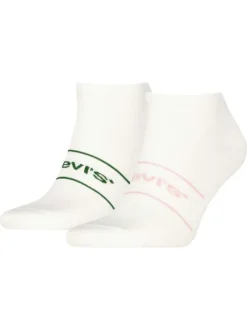 Lot de 2 paires de chaussettes mi-hautes en coton mélangé blanches
