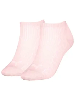 Lot de 2 paires de chaussettes Puma roses unies mi-hautes