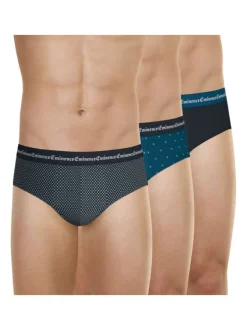Lot de 3 slips en coton multicolores imprimés et avec une coupe fermée
