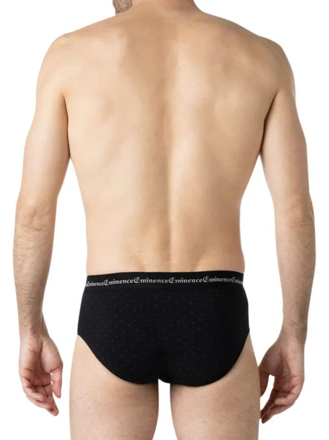 Lot de 3 slips en coton multicolores à motifs avec le nom de la marque