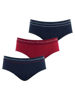 Lot de 3 slips en coton multicolores unis avec une coupe fermée