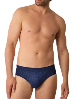 Lot de 3 slips en coton tricolores à motifs avec une ceinture élastiquée