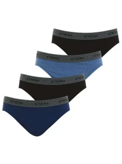 Lot de 4 slips multicolores en coton fantaisie
