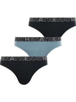 Lot de 3 slips multicolores en coton unis