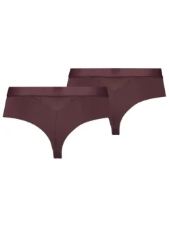 Lot de 2 slips Puma bordeaux unis logotypés