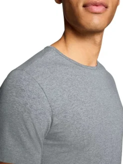 Lot de 2 t-shirts en coton multicolores à coupe droite et cols ronds