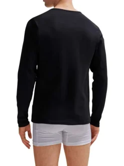 Lot de 3 T-shirts en coton multicolores unis coupe droite col rond