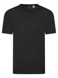 Lot de 3 T-shirts en coton unis à col rond et à manches courtes