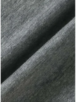 Lot de 2 T-Shirts gris et marine en coton coupe slim avec un col en v