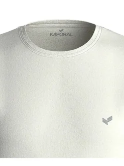Lot de 2 T-shirts multicolores unis à coupe droite, col rond et à manches courtes