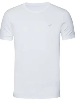 Lot de 2 T-shirts multicolores unis à coupe droite, col rond et à manches courtes