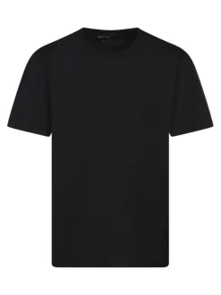 Lot de 2 T-shirts noirs uni avec une coupe droite et un col rond