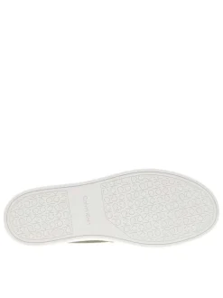 Mocassins Casual Hybride en cuir texturé kaki avec semelle à talon plat