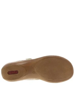 Mules beiges à imprimé écailles multicolores et à talon compensé bas
