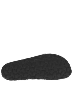 Mules en cuir marron avec une boucle à ardillon et clous dorés Made in France