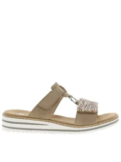 Mules femme beige