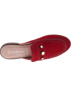Mules femme rouge