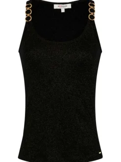 Nu-pieds noirs à semelle décrochée bas avec une boucle à ardillon