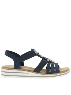 Nu-pieds/sandales femme bleu