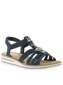 Nu-pieds/sandales femme bleu