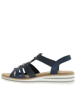 Nu-pieds/sandales femme bleu
