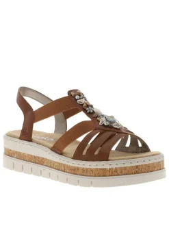 Nu-pieds/sandales femme marron