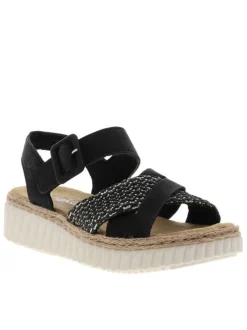 Nu-pieds/sandales femme noir