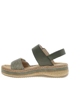 Nu-pieds/sandales femme vert