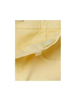 Pantalon beige uni avec une coupe skinny et une taille ajustable