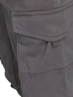 Pantalon Cargo Paul Flake anthracite uni avec une coupe slim