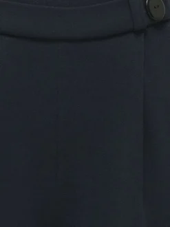 Pantalon chino nuit uni avec une coupe droite et une taille élastiquée