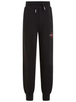 Pantalon de jogging en coton régénératif noir avec une coupe relaxed