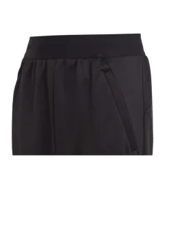 Pantalon de jogging en matière recyclée noire à coupe slim et taille élastiquée