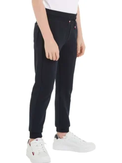 Pantalon jogging en coton en transition marine uni coupe slim